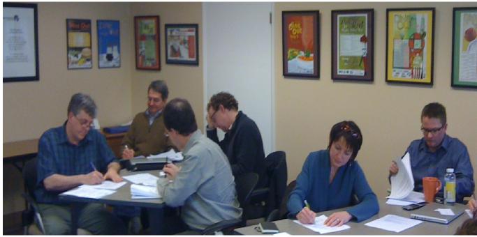 Leaders from the Bellingham Home Fund develop messaging skills at a March 2012 training