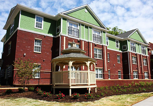 The Tyvola Apartments in Charlotte was funded through the Housing Trust Fund. It houses families between 30-80% AMI with a focus people with disabilities and people experiencing homelessness.